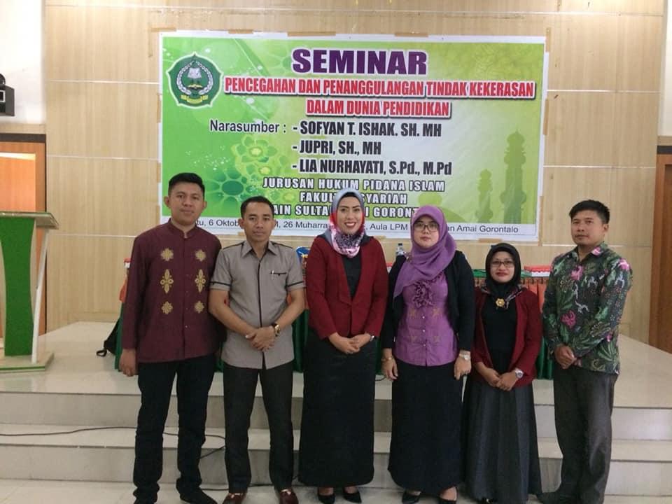 Jurusan Hukum Pidana Islam Menyelenggarakan Seminar Pencegahan dan ...